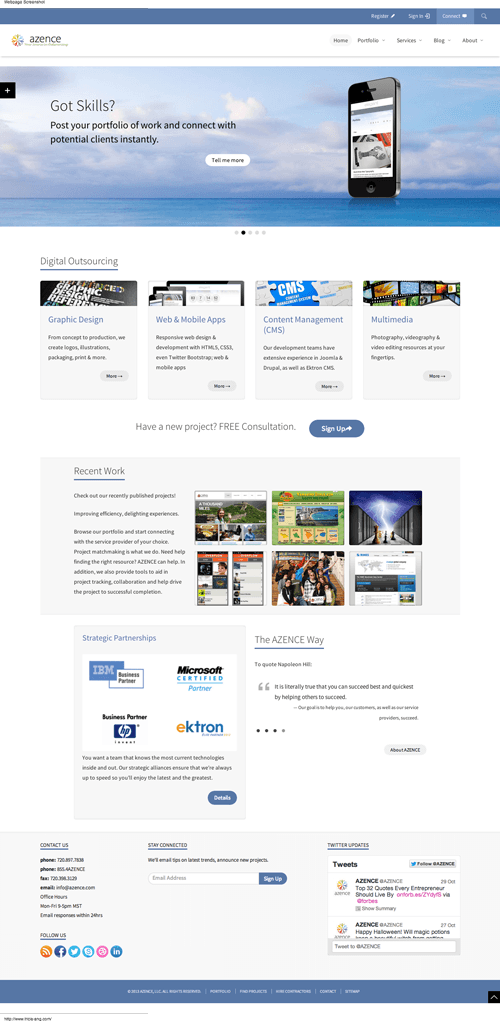 Responsive Twitter Bootstrap Template by Azence