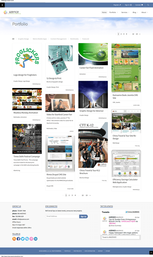 Azence developed Html5 responsive site