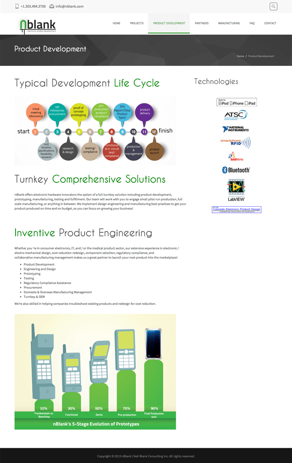 Azcence responsive web design solution for nBlank