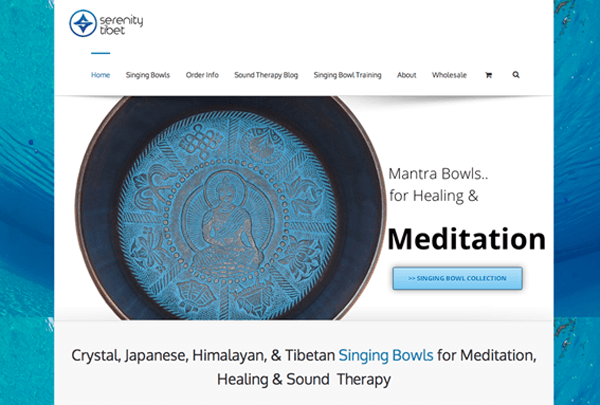 Azence built WordPress E-Commerce website For Serenity Tibet